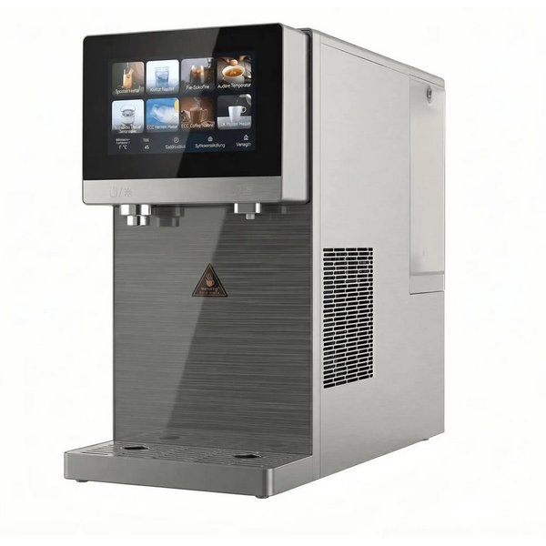 SPRUDELUX Wassersprudler PRO TOUCH 5-in-1 Wasserspender mit Sprudel, Heiß- & Kaltwasser, Umkehrosmose mit UV-Hygiene, Touchdisplay, Festwasseranschluss & Tank