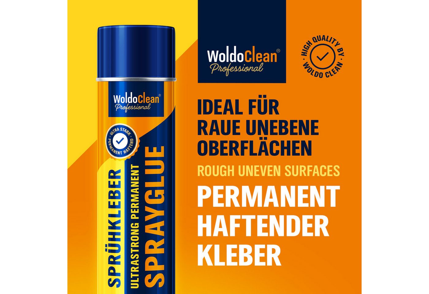 WoldoClean Sprühkleber WoldoClean Sprühkleber Auto Dachhimmel Schaumstoff 500ml, hitzebeständig Klebespray, Textilkleber, schnell trocknend – Bild 2 von 5