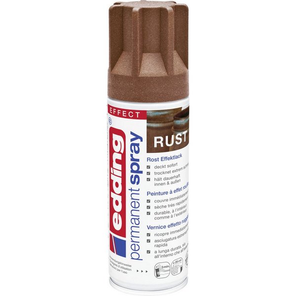 edding Sprühlack Edding 5200 Permanentspray 200 ml Rost Effekt