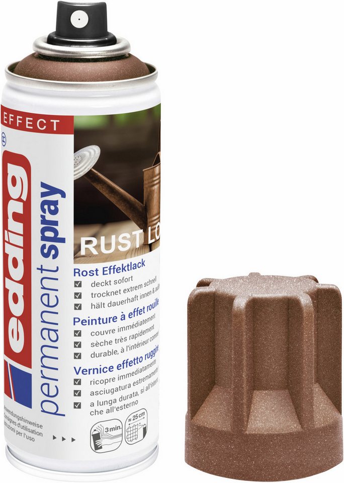 edding Sprühlack Edding 5200 Permanentspray 200 ml Rost Effekt – Bild 2 von 2