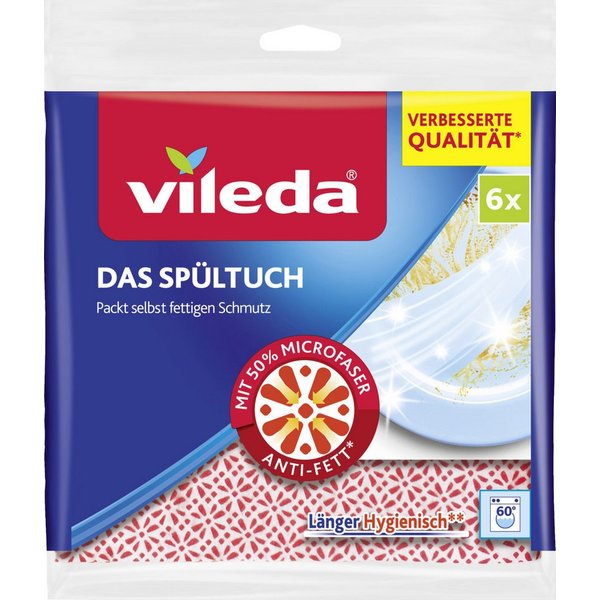 Vileda Spültuch Vileda Spültuch 6-er Pack, 34 x 34 cm