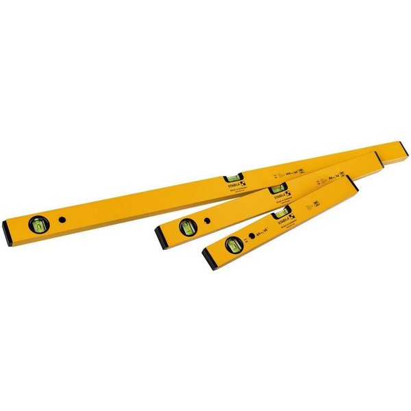 Stabila Wasserwaage CLASSIC SET 70, 3-teiliges Wasserwaagen-Set: 100 cm, 60 cm 19819