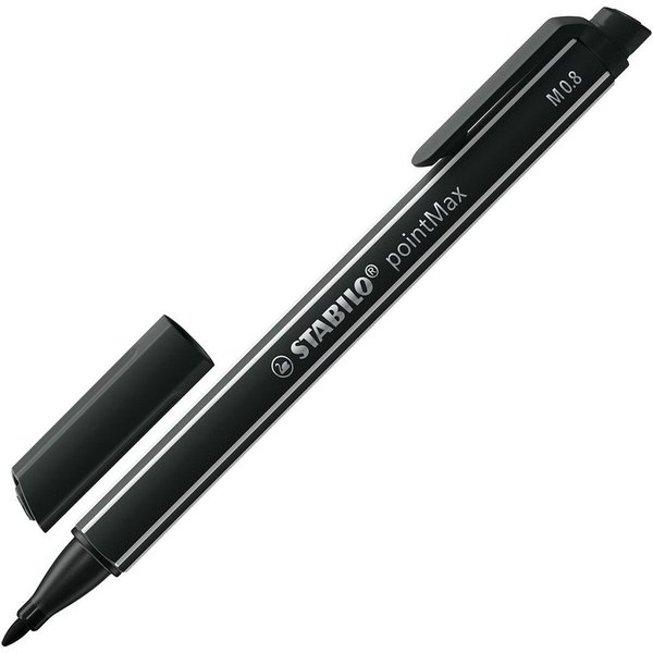STABILO Filzstift pointMax, (1-tlg), Strichstärke 0,8 mm, für Vielschreiber