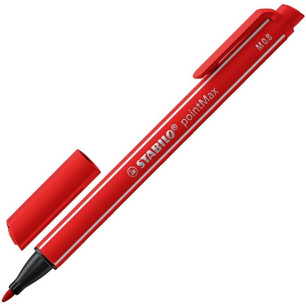 STABILO Filzstift pointMax, (1-tlg), Strichstärke 0,8 mm, für Vielschreiber