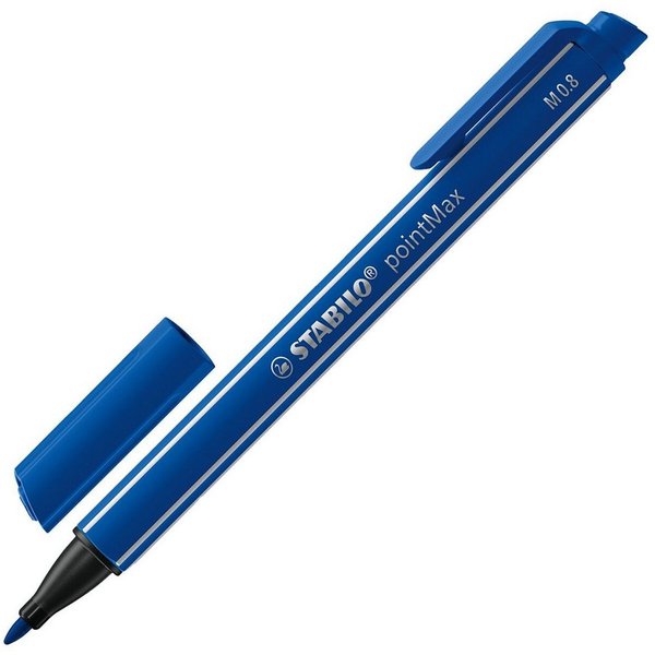 STABILO Filzstift pointMax, (1-tlg), Strichstärke 0,8 mm, für Vielschreiber