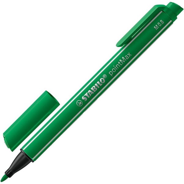 STABILO Filzstift pointMax, (1-tlg), Strichstärke 0,8 mm, für Vielschreiber