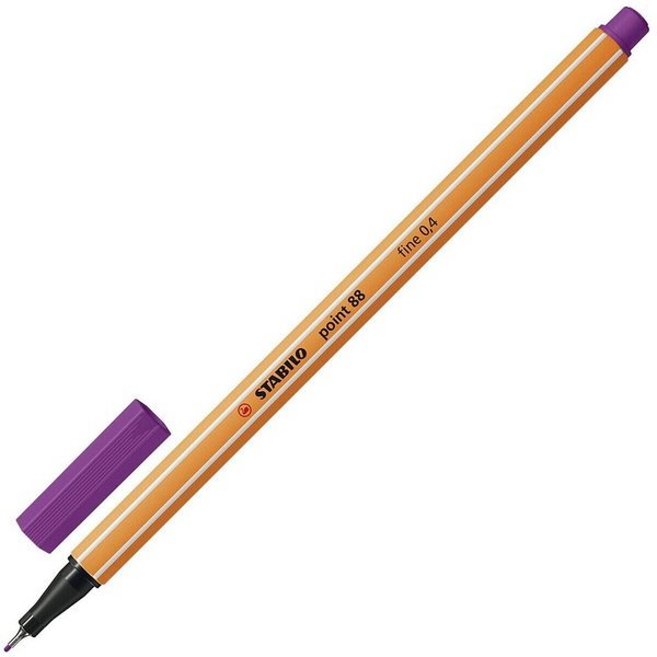 STABILO Fineliner point 88®, (1-tlg), mit wasserbasierter Tinte ohne Metallanteile