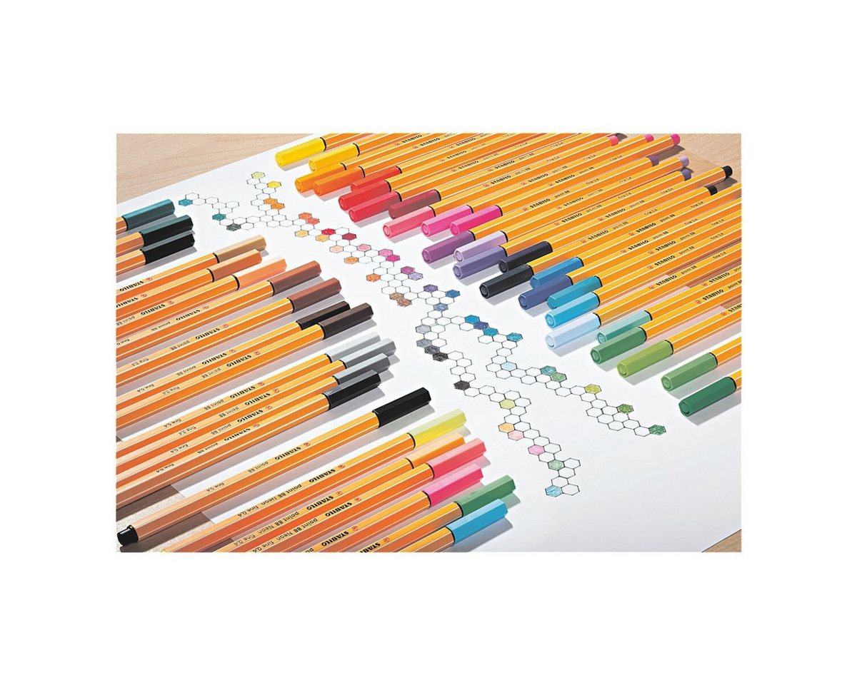 STABILO Fineliner "point 88", ISCC Plus 96%, 10er-Set – Bild 3 von 4