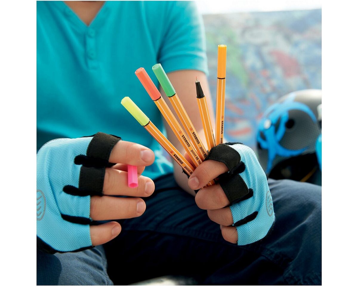 STABILO Fineliner point 88® neon, (1-tlg), in leuchtender Neonfarbe – Bild 3 von 3