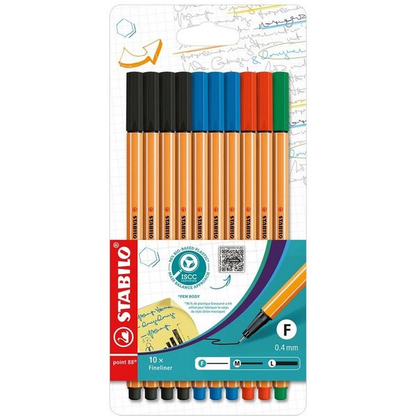 Officepack sortiert, 10er-Set, Kunststoffetui