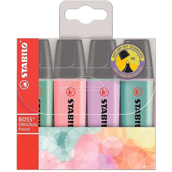 Pastel kalt sortiert, 4er-Set, Etui