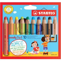 STABILO Multitalent-Stift "woody 3 in 1", 10 Stk.