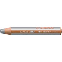 Wachsmalstift silber