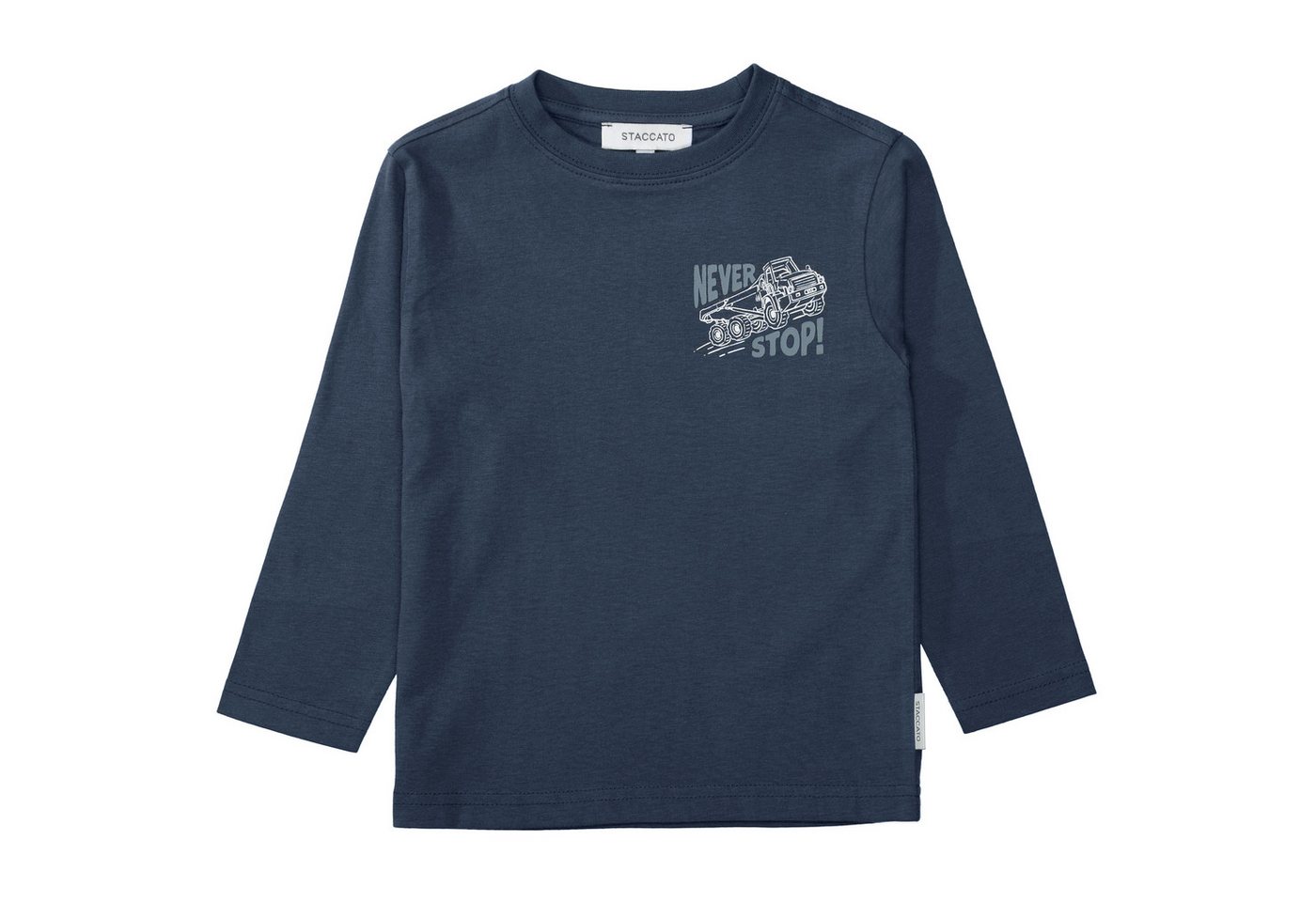 STACCATO Langarmshirt (2-tlg) 2er Pack, mit Kran-Bagger-Motiv, für Boys – Bild 4 von 5