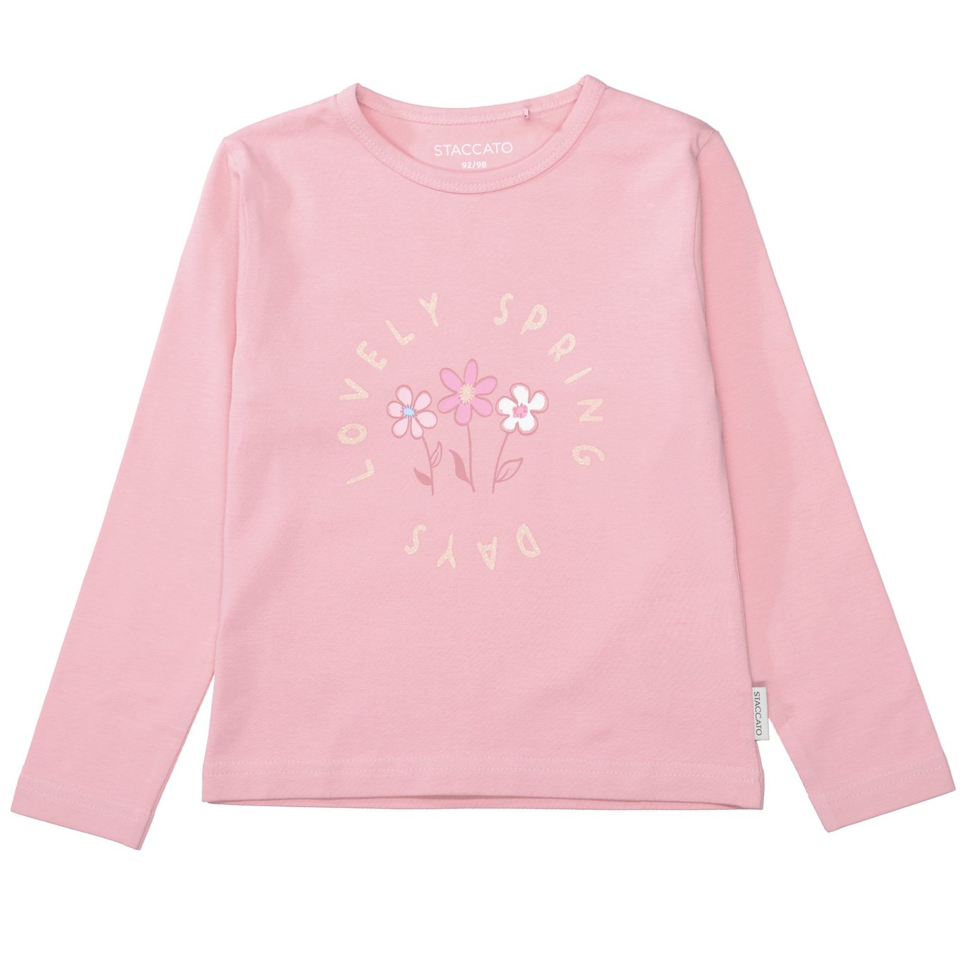 STACCATO Langarmshirt (Packung, 2-tlg., 2er) 2er Pack bedruckt, florales Muster, für Girls – Bild 2 von 5
