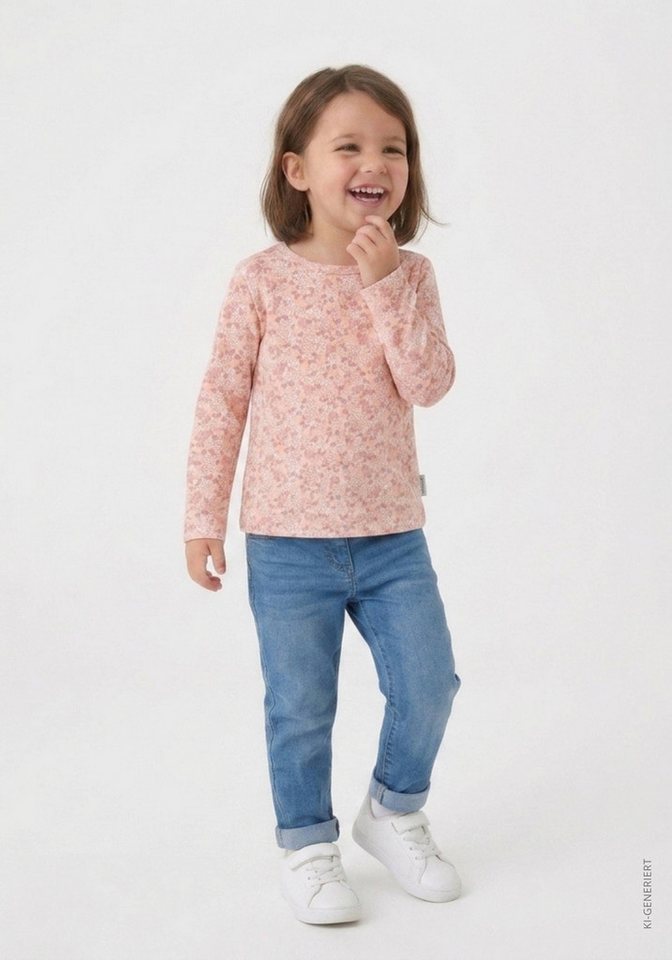 STACCATO Langarmshirt (Packung, 2-tlg., 2er) 2er Pack bedruckt, florales Muster, für Girls – Bild 4 von 5