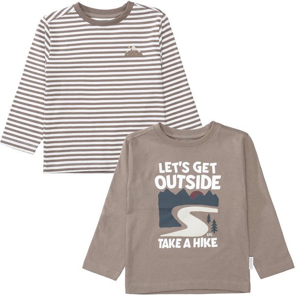 STACCATO Langarmshirt (Packung, 2-tlg) 2er Pack / gestreift-bedruckt / für Boys