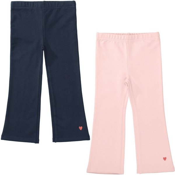 STACCATO Leggings (2-tlg) 2er Pack, mit Herz-Print und ausgestelltem Bein, für Girls