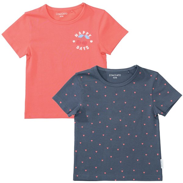 STACCATO Print-Shirt (2-tlg) 2er Set, bedruckt, für Girls