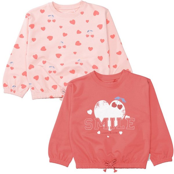 STACCATO Sweater (2-tlg) mit Frontpint und Allover-Print, 2er Pack für Girls