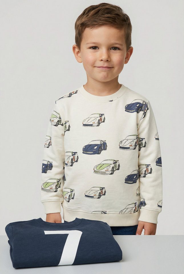 STACCATO Sweatshirt (2-tlg) 2er Pack, Auto-Motive und Zahlenprint für Boys – Bild 2 von 5