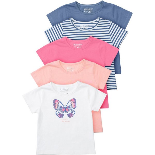 STACCATO T-Shirt Schmetterling 5-er Set
