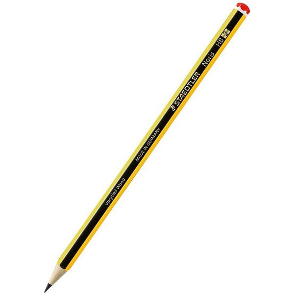 Bleistift HB graphit, schwarz/gelb