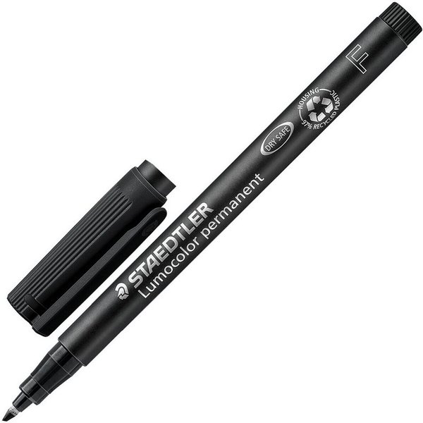 STAEDTLER Universalstift 'Lumocolor 318' fein schwarz permanent