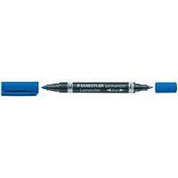 STAEDTLER Universalstift 'Lumocolor duo' blau