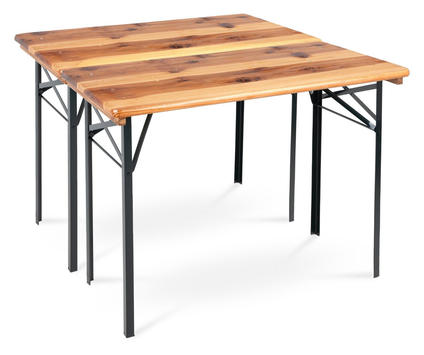 Stagecaptain Gartentisch "Hirschgarten" kurzer Bierzelttisch für Balkon 117 cm (4-St), ebenso kann auch als Esstisch, Campingtisch, Klapptisch dienen – Bild 5 von 5