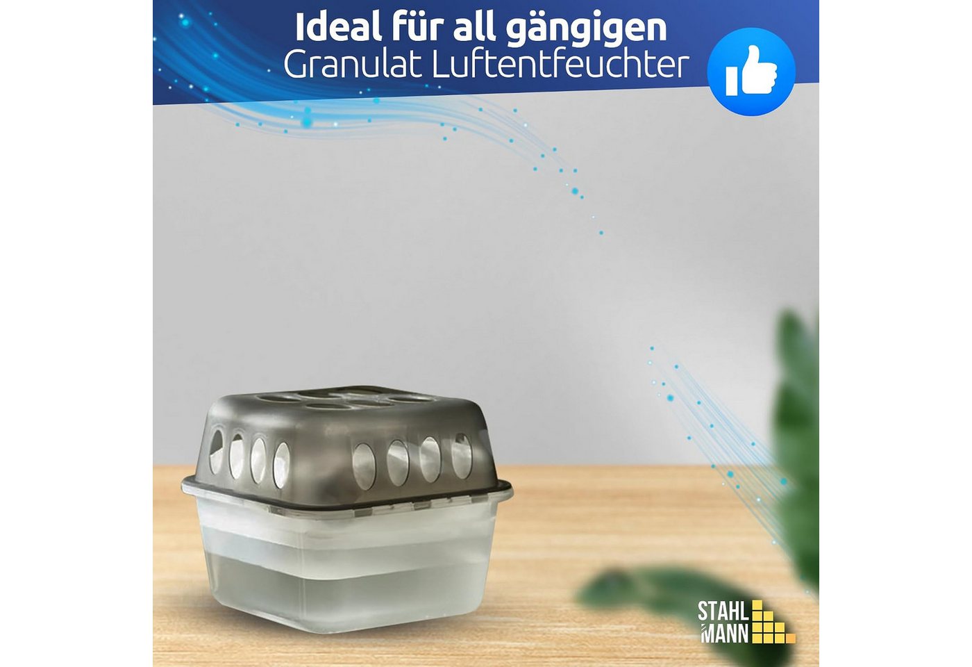 STAHLMANN COMMERCE GmbH Luftentfeuchter-Nachfüllpack Luftentfeuchter Nachfüllpack [12 x 450 g] Granulat Zitrone Duft, für Alle Gängigen Luftentfuchter mit einem – Bild 3 von 5