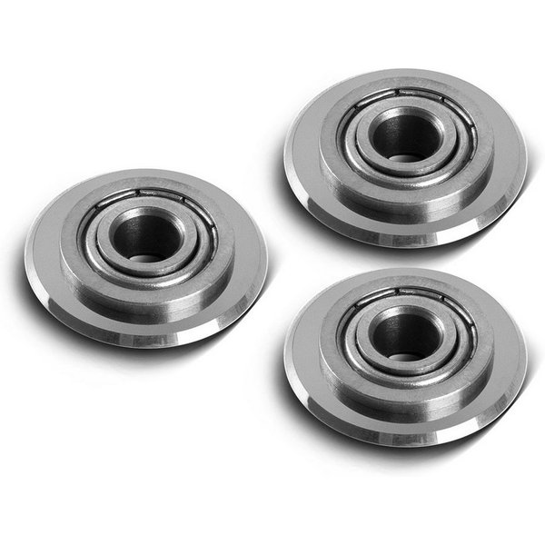 STAHLWERK manueller Fliesenschneider 3 x Universal Fliesenschneidrad 22 x 6 x 6 mm 14 mm Schneidleistung, Set, 1-tlg., Set, perfekte Schneidleistung