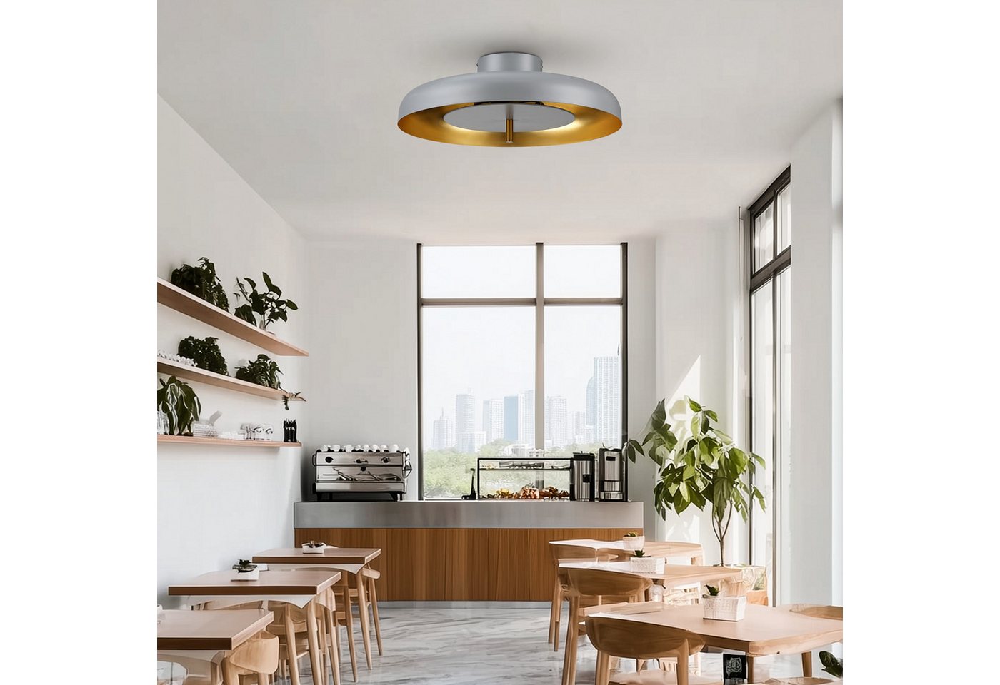 STANBOW Deckenleuchte Pendelleuchte aus Metall – 50 cm,G9,Industrie-Design, ohne Leuchtmittel, für Wohnzimmer, Küche & Flur – Bild 3 von 5