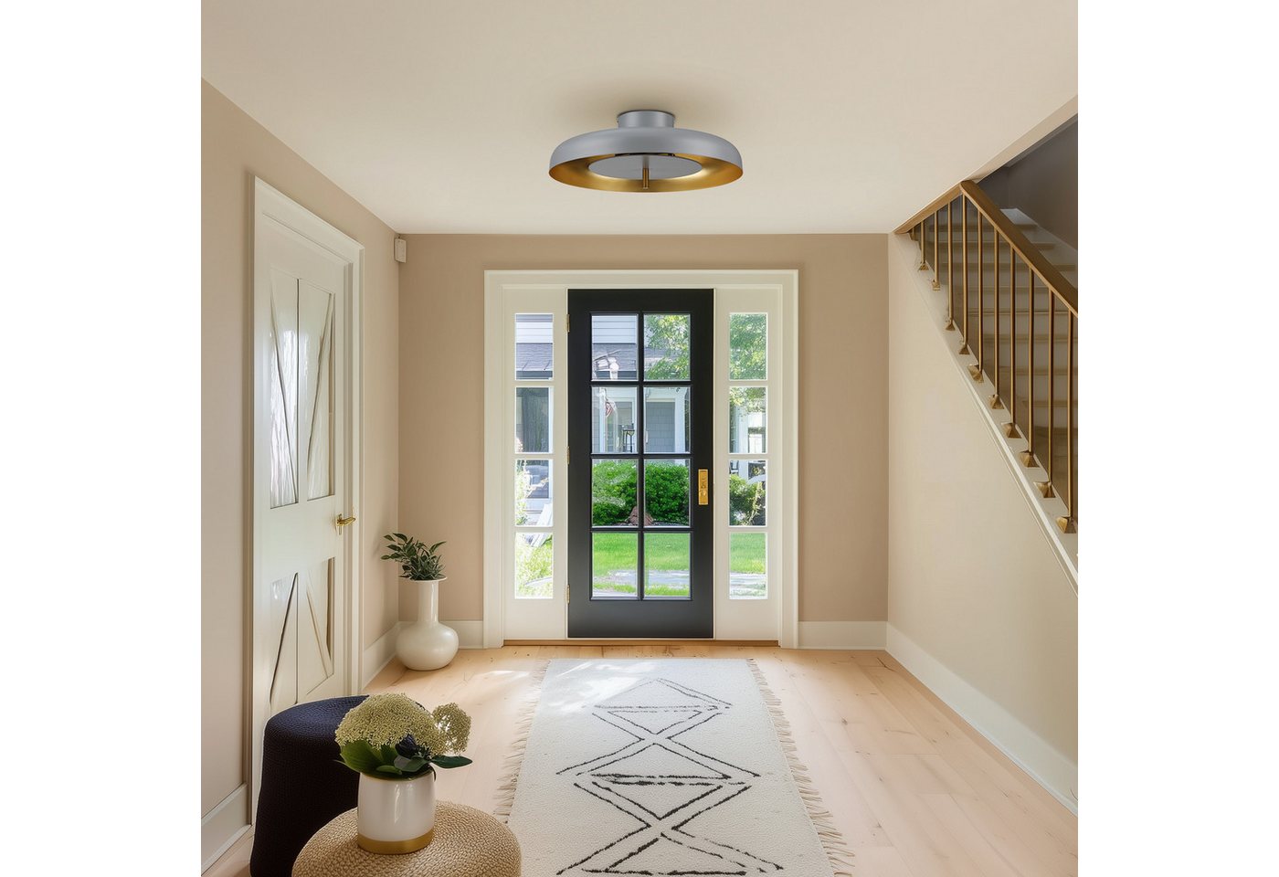 STANBOW Deckenleuchte Pendelleuchte aus Metall – 50 cm,G9,Industrie-Design, ohne Leuchtmittel, für Wohnzimmer, Küche & Flur – Bild 5 von 5