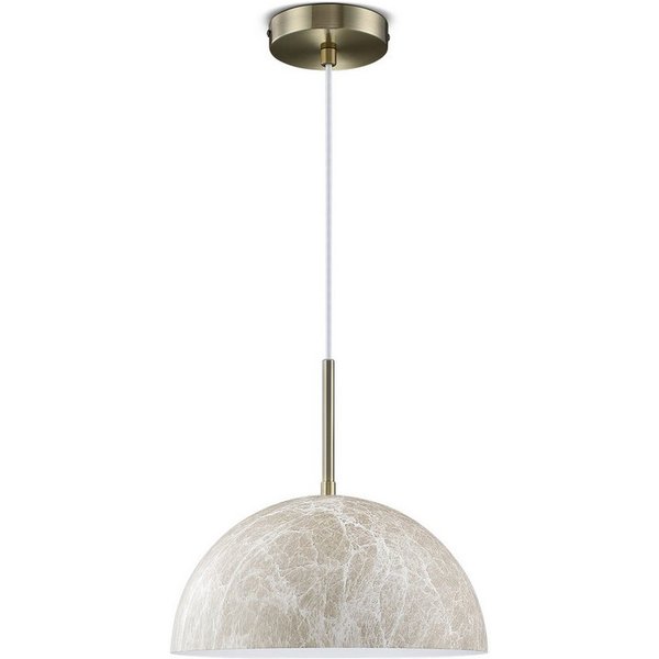 STANBOW Pendelleuchte Deckenlampe 1-Flammig Jadeglas-Struktur+Schwarz Metall Hängelampe, ohne Leuchtmittel (max.40W E27) für Esstisch/Schlafzimmer/Cafe