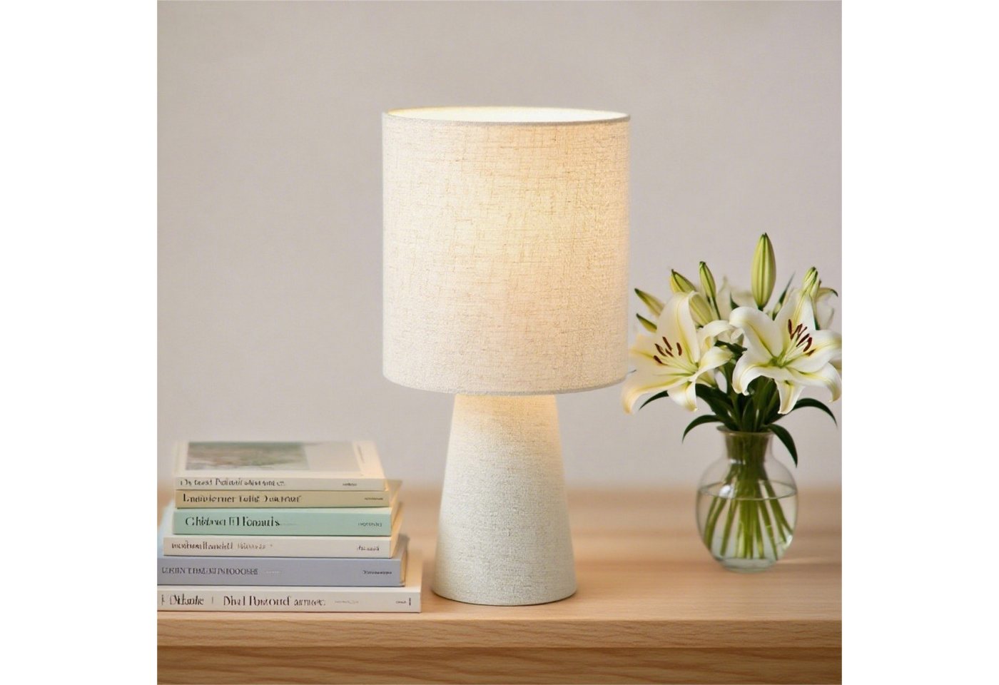 STANBOW Tischleuchte Tischlampe,Leuchtmittel wechselbar,Lampe Warmweiß,Ein-/Ausschalter,E27, Schreibtischlampen,Tischlampen im skandinavischen Stil – Bild 3 von 5