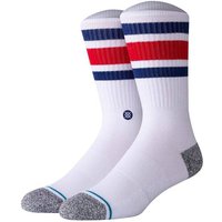 STANCE Unisex Socken - Boyd ST, Logo, Streifen, Crew Socken, Größe 35-37 in Weiß