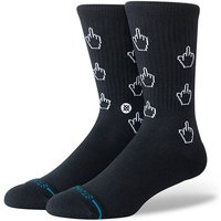 STANCE Unisex Socken - Cursor Crew, Crew Socken, Baumwollmischung, Größe 38-42 in Schwarz