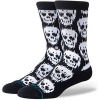 STANCE Unisex Socken - Static Skull Crew, Totenkopf, Crew Socken, Größe 38-42 in Schwarz