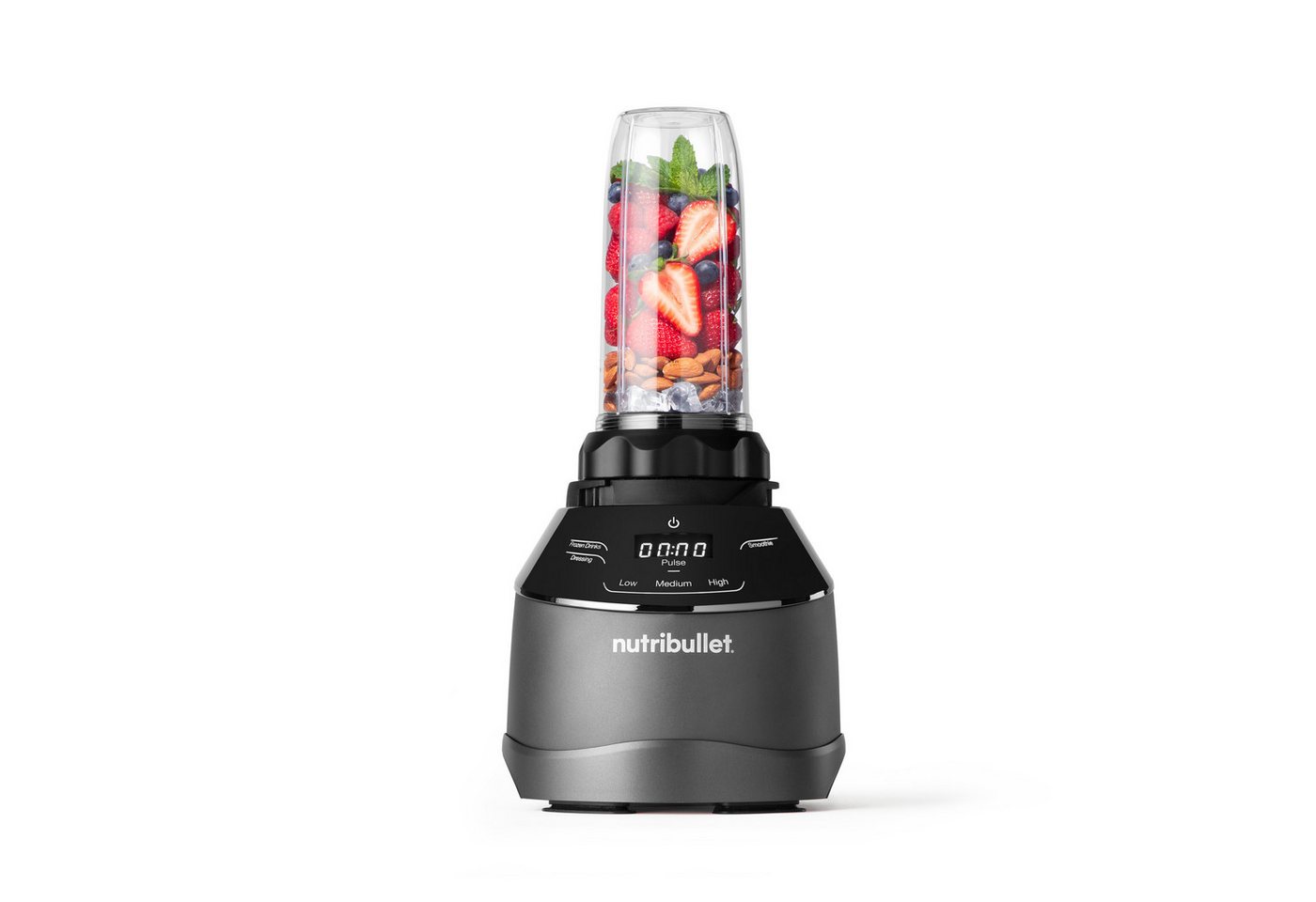 nutribullet Standmixer nutribullet Full Size Blender Combo NBF580B - Standmixer, 1200 Watt, 1500 W, 3 Geschwindigkeitsstufen, 1,8 Liter Krug, 2 Mixbecher (700&9 – Bild 3 von 5
