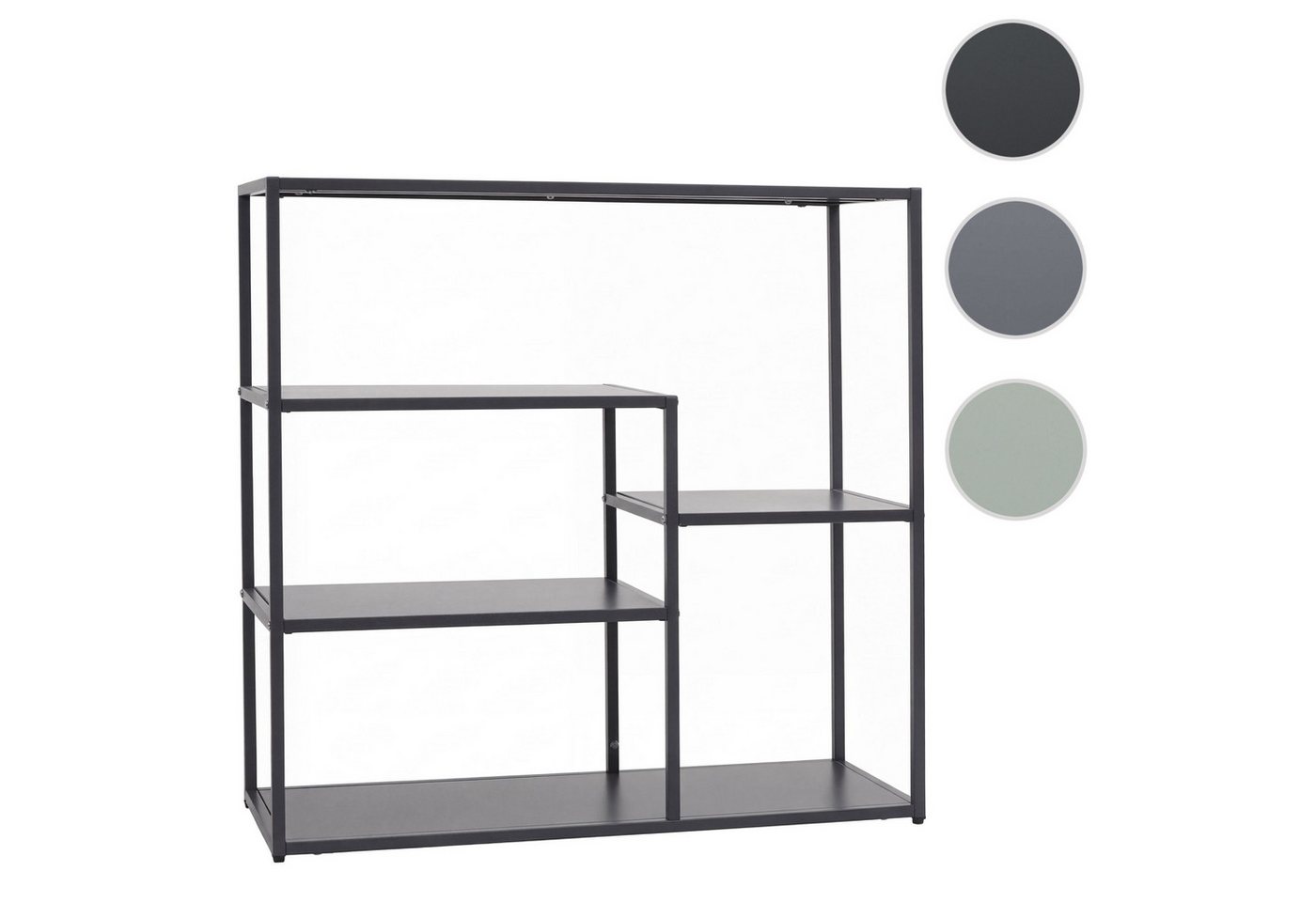 MCW Standregal MCW-P98, Minimalistisches Design, im Industrie-Style – Bild 3 von 5