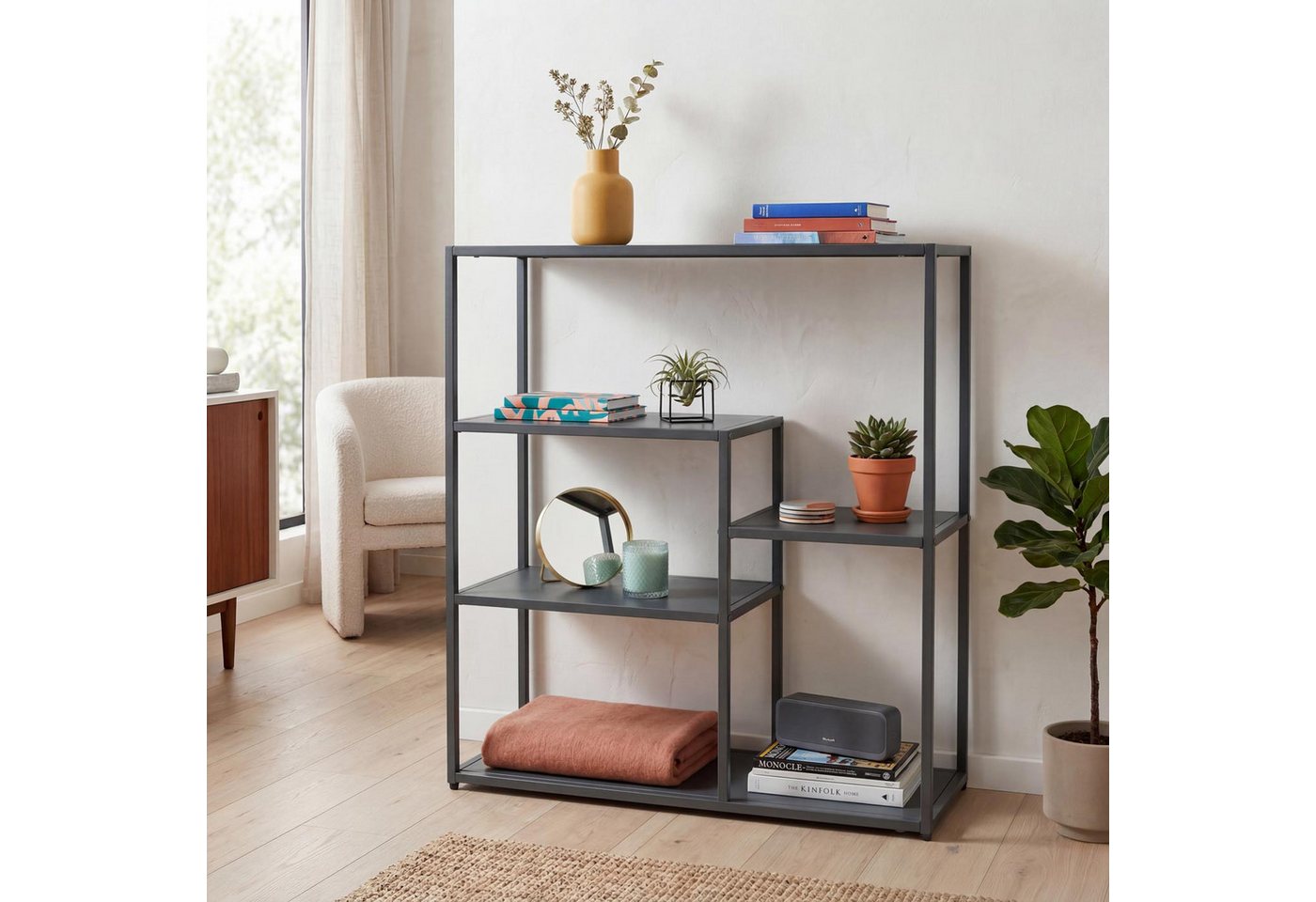 MCW Standregal MCW-P98, Minimalistisches Design, im Industrie-Style – Bild 5 von 5