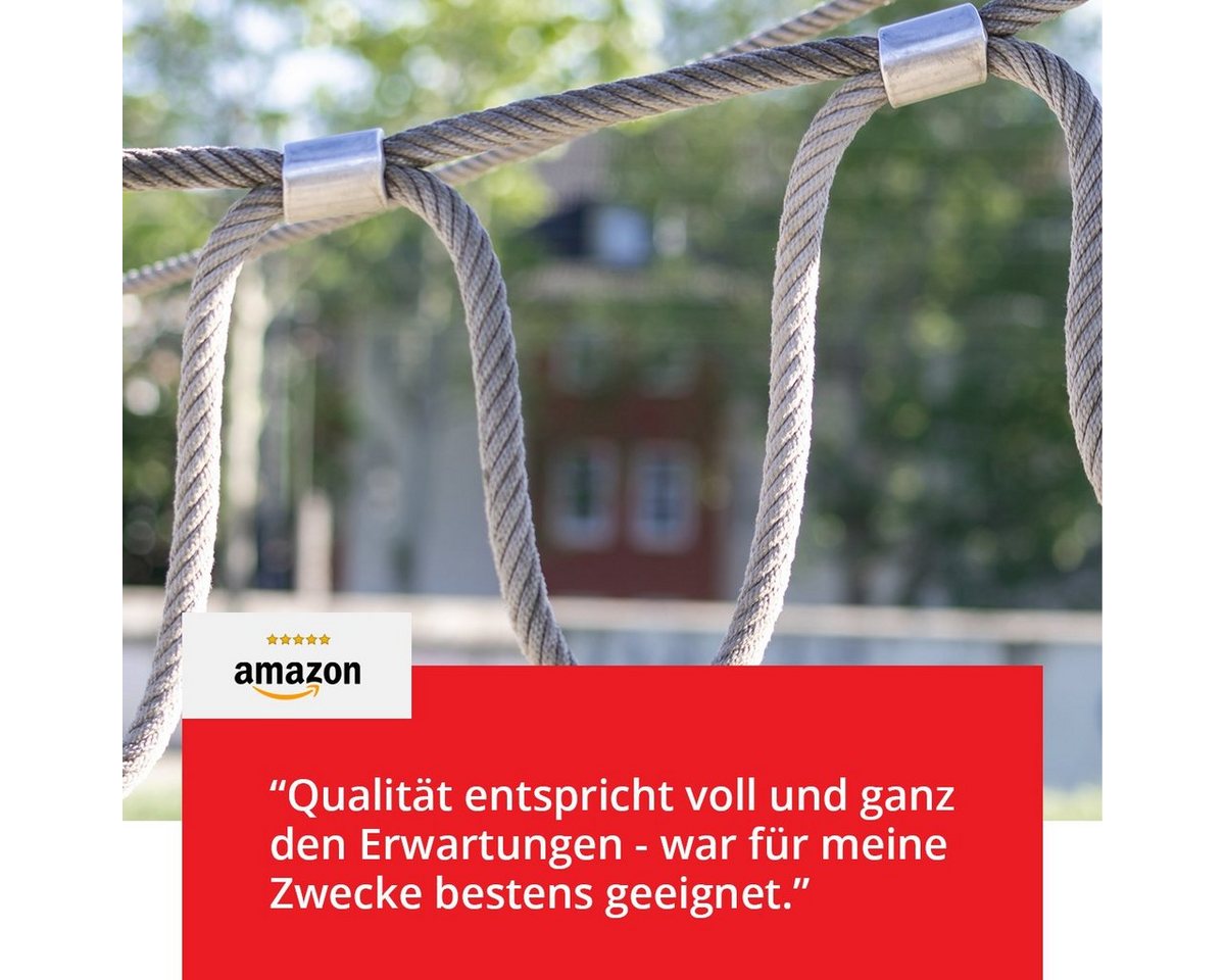 STANKE Drahtseilklemme Eiform Klemme Aluminium, (10St), Seilklemme für Drahtseil – Bild 5 von 5