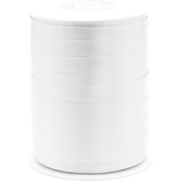 Star Geschenkband, Geschenkband Ringelband 10mm x 250m Rolle Weiß