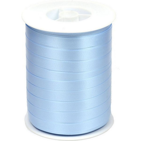 Star Geschenkband, Geschenkband Ringelband 10mm x 250m Rolle Hellblau