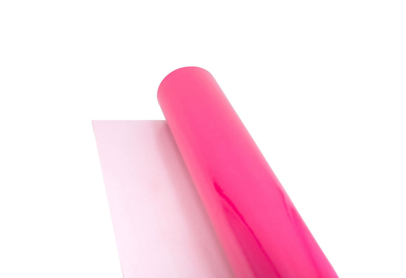 Star Geschenkpapier, Geschenkpapier einfarbig 70cm x 2m Rolle Pink glänzend – Bild 2 von 4