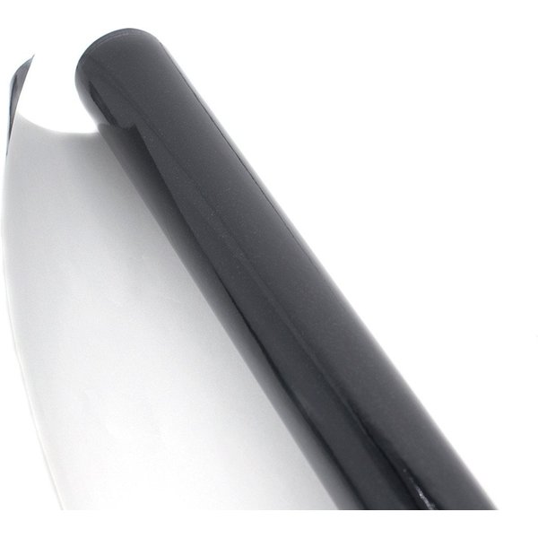 Star Geschenkpapier, Geschenkpapier einfarbig 70cm x 2m Rolle Schwarz glänzend