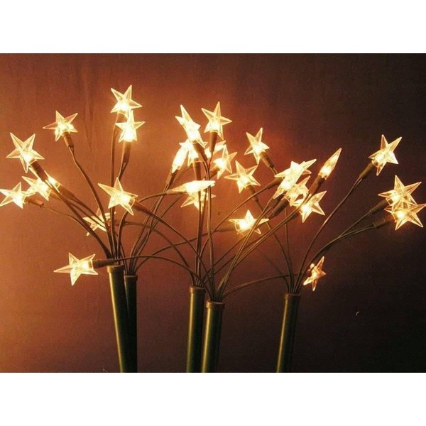 Star-Max Gartenstecker LED-Sternenstäbe Sternenleuchtstäbe warmweiß 5/30er 9m (4+5) außen