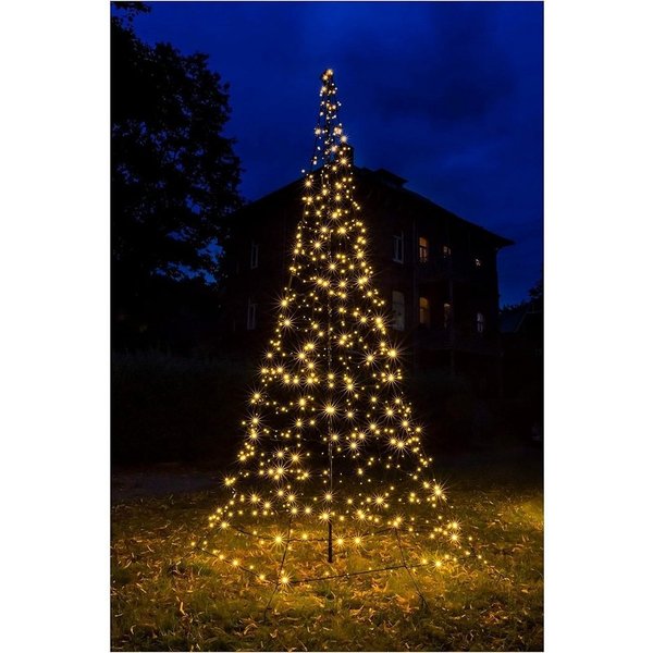 Star-Max Künstlicher Weihnachtsbaum LED Tannenbaum GALAXY 4x1,9m 640 warmweiße LEDs außen Timer FHS 35272T