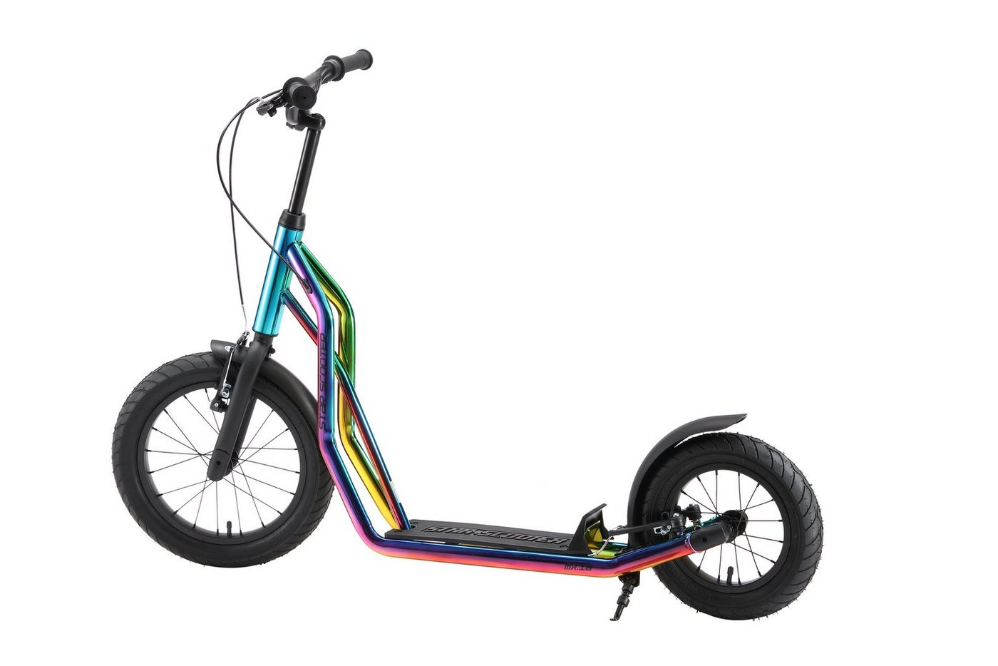 Star-Scooter Cityroller 16 Zoll, ab 8 Jahre, Kinder City Roller ab 140 cm, Jungen, Mädchen, Höhenverstellbar, Seitenständer – Bild 2 von 5